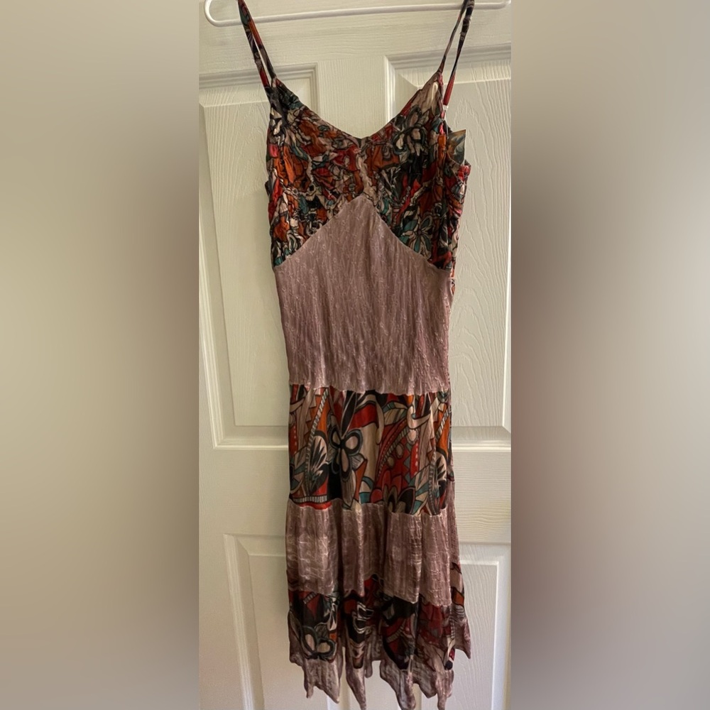 Sacred threads spaghetti strap midi dress size small